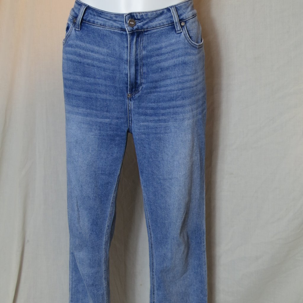 Paige Mid Rise Straight Leg Jean